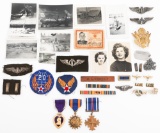 WWII USAAF 20th AF NAMED OFFICER MEDAL GROUPING