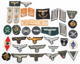 WWII GERMAN BREAST EAGLES & CLOTH INSIGNIA
