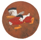 WWII USAAF 442nd BS LEATHER DONALD DUCK PATCH