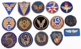 WWII USAAF THEATER MADE BULLION PATCHES