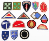 WWII - POST WAR US THEATER MADE BULLION PATCHES