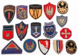 WWII - POST WAR US THEATER MADE BULLION PATCHES