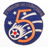 WAR OF OCCUPATION USAAF 8th PHOTO RECON PATCH