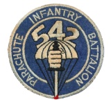 WWII US ARMY AIRBORNE 542nd PIB POCKET PATCH