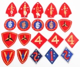 WWII - COLD WAR USMC DIVISION PATCHES