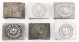 WWI - WWII GERMAN HEER LUFTWAFFE & HJ BELT BUCKLES