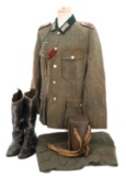 WWII GERMAN 647th ARTILLERY REGT ENLISTED UNIFORM