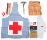 WWII US ARC & MEDIC CORPS UNIFORM ITEMS & INSIGNIA