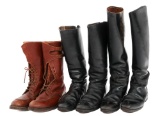 WWII GERMAN & BRITISH OFFICER COMBAT BOOTS