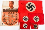 WWII GERMAN HOMEFRONT POSTER & BRING BACK FLAG
