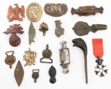 19th C. FRENCH DUG RELIC INSIGNIA, GEAR & MEDAL