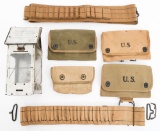 SPAN-AM WAR - WWI US LANTERN, AMMO BELT & POUCH