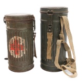 WWII GERMAN GAS MASK CANISTERS