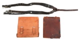 WWII GERMAN MEDIC KIT, MAP CASE & SS Y-STRAPS