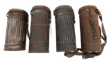 WWII GERMAN DUG RELIC GAS MASK CONTAINERS
