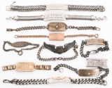 WWI - KOREAN WAR US ID & SWEETHEART BRACELETS