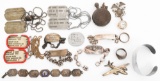 WWII US ARMY SWEETHEART JEWELRY & DOGTAGS
