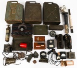 WWII & POST US JERRY CAN, RADIO EQUIPMENT & GEAR