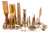 WWI - WWII WORLD MILITARY TRENCH ART & AMMUNITON