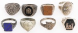 WWI - KOREAN WAR US ARMED FORCES SIGNET RINGS
