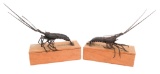 IMPERIAL JAPANESE ARTICULATED SHRIMP FIGURES