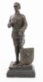POLISH GUARD BRONZE STATUE - MIGUEL FERNANDO LOPEZ