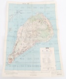WWII US SECRET IWO JIMA INVASION SPECIAL MAP