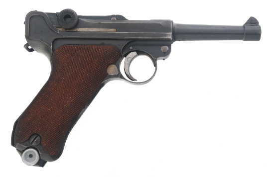 GERMAN POLICE DWM MODEL P08 9x19mm LUGER PISTOL