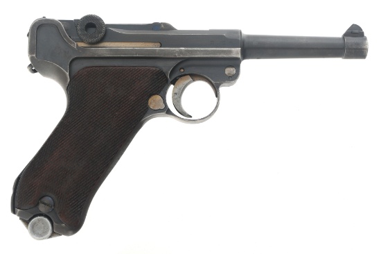 GERMAN MAUSER G DATE S/42 CODE P08 LUGER PISTOL