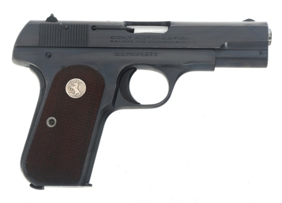 WWII US COLT MODEL 1908 .380 ACP CALIBER PISTOL