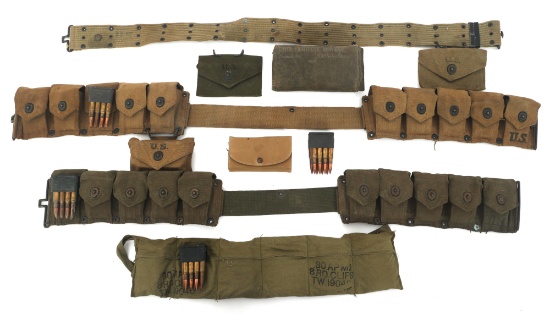 US FIELD GEAR AND .30-06 CALIBER AMMUNITION