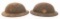 WWI US AEF 110th ENG. & 69th INF. M1917 HELMETS