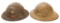 WWI US AEF 33rd DIV. M1917 & BRITISH MkI HELMETS