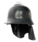 WWII GERMAN FIRE POLICE DD M34 SQUARE DIP HELMET