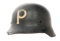 WWII GERMAN FIRE POLICE PFAFF SECURITY M34 HELMET