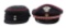 WWII GERMAN FIRE POLICE OFFICER VISOR & FIELD CAPS