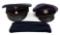 WWII GERMAN FIRE POLICE & REICHSBAHN CAPS