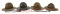 WWII - COLD WAR US ARMY CAMPAIGN HATS & CORDS