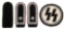 WWII GERMAN SS SPORTS SHIRT LOGO & SHOULDER BOARDS
