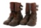 WWII US ARMY M43 DOUBLE BUCKLE BOOTS