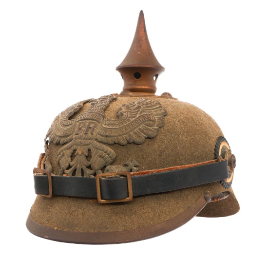 WWI GERMAN PRUSSIAN ERSATZ ENLISTED PICKELHAUBE