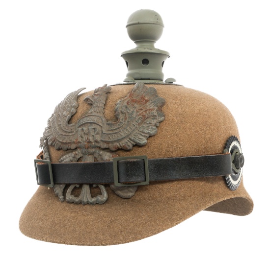 WWI GERMAN ERSATZ ARTILLERY EM PICKELHAUBE
