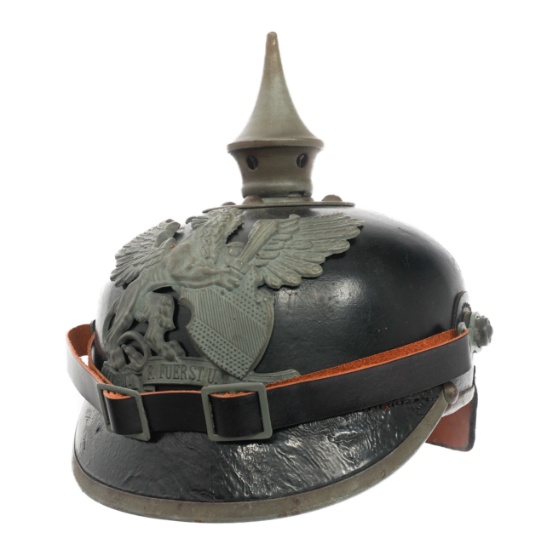 WWI IMPERIAL GERMAN M1915 BADEN EM/NCO PICKELHAUBE