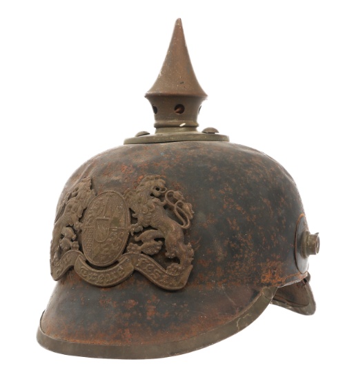 WWI IMPERIAL GERMAN BAVARIAN ERSATZ PICKELHAUBE
