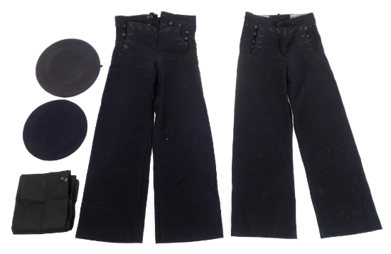 WWI USN DONALD DUCK HATS, TROUSERS & NECKERCHIEF