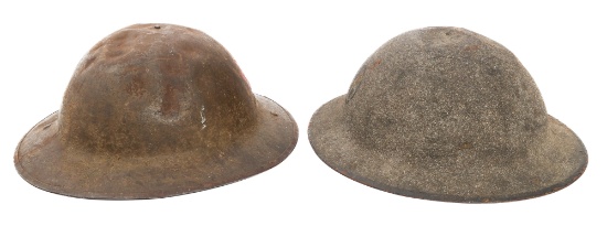 WWI US AEF 28th & 35th DIV. M1917 & MkI HELMETS