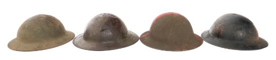 US M1917 & BRITISH MkI COMBAT HELMETS