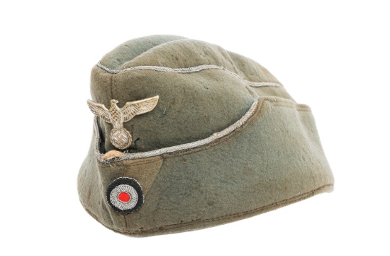 WWII GERMAN HEER INF. OFFICER M38 OVERSEAS CAP