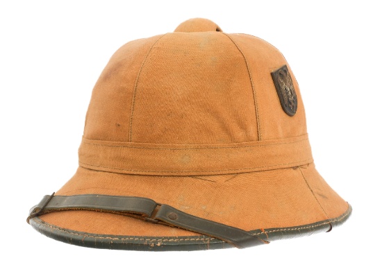 WWII GERMAN HEER 1ST PATTERN TROPICAL PITH HELMET