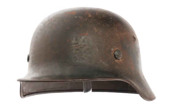 WWII GERMAN LUFTWAFFE SD M35 COMBAT HELMET